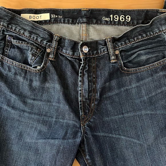 Men’s 1969 Gap bootcut jeans.  Size 33X32. - Picture 3 of 5